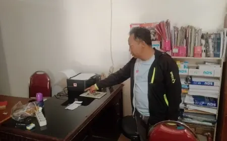 Maling Gasak Komputer Baru PMI Batu