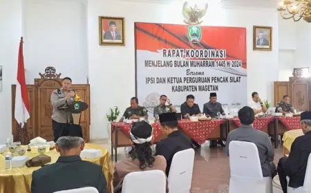 Jelang 'Suroan', TNI-Polri dan Pemkab Magetan Rapatkan Barisan