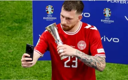 Imbangi Inggris, Gelandang Denmark Pierre-Emile Højbjerg Katakan Seperti Main di Kandang Sendiri