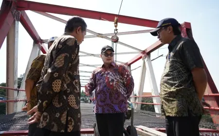 Mas Dhito Sebut Awal Juli Jembatan Jongbiru Kediri Siap Diresmikan