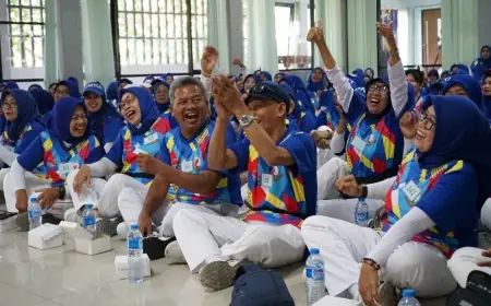 Ratusan Peserta Antusias Ikuti Diklat Senam Tera Nusantara di Kota Kediri