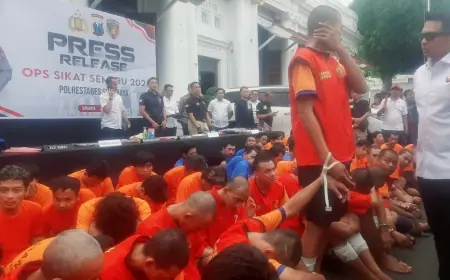 Operasi Sikat Semeru 2024, Polrestabes Surabaya Ungkap 405 Kasus