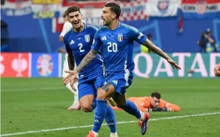 Tahan Kroasia, Italia Lolos Dramatis ke Babak 16 Besar EURO 2024