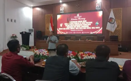 KPU Jombang Nobar Pemecahan Rekor MURI Coklit Serentak Sejuta Pemilih Pilkada 2024