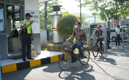 KAI Daop 8 Surabaya Dukung Konsep ESG Lingkungan dengan Bersepeda