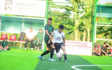 Meriahkan Hari Bhayangkara Lapas Pasuruan Ikut Main Sepak Bola