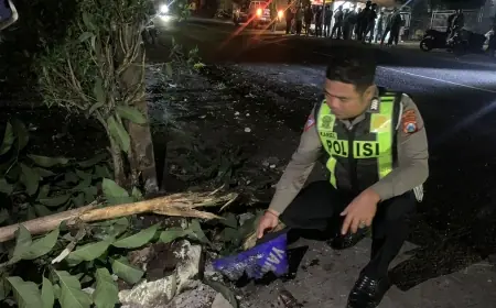 Tabrak Pohon, Warga Junrejo Batu Meninggal Dunia