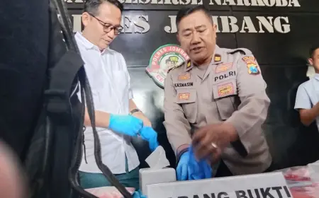 Polisi Gagalkan Peredaran Narkoba Sebanyak 3,85 Ons Di Jombang