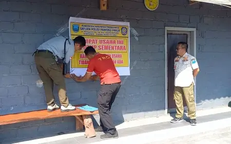 Satpol PP Kabupaten Probolinggo Segel Karaoke Berijin Cafe