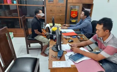 Polisi Ringkus Pelaku Pencurian Baterai Tower BTS di Nganjuk