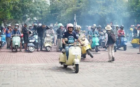 Pak Yes Bersama Scooterist Lakukan Ekspedisi Jelajah Wisata Lamongan