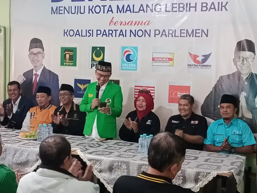 Tanpa Kursi di Parlemen, Sembilan Parpol di Kota Malang Deklarasi Menuju Kota Malang Lebih Baik