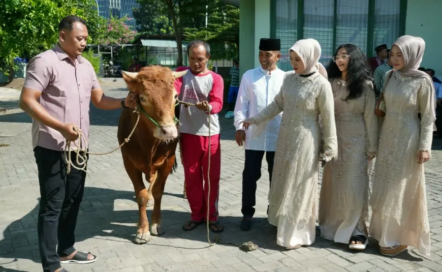 Perkuat Kepedulian Sosial dalam Iduladha, Danrem 084/BJ Berkurban 2 Sapi dan 6 Kambing