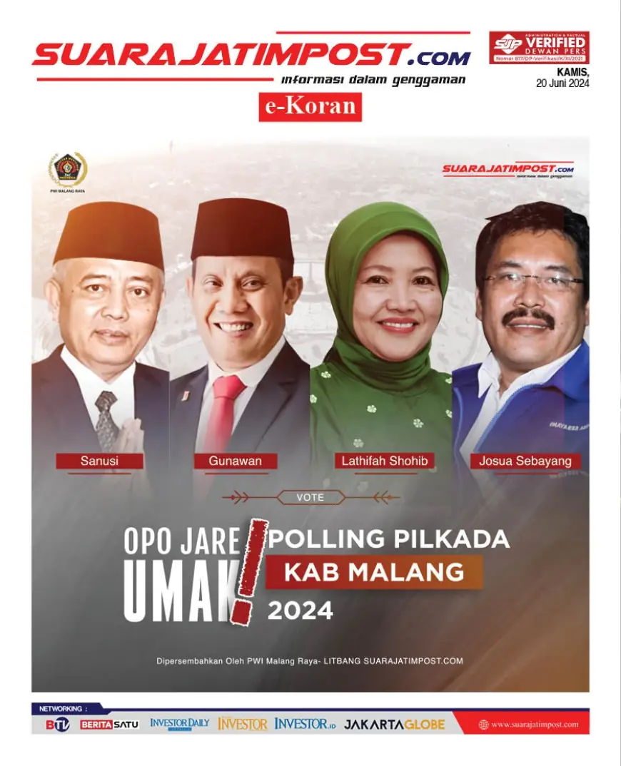 eKoran, Edisi Kamis, 20 Juni 2024