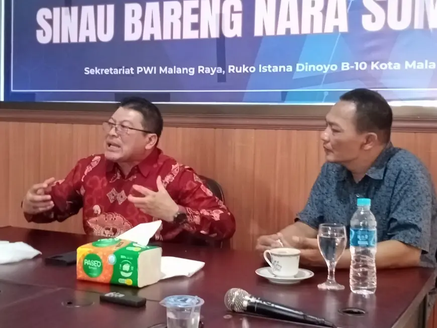 Berkunjung ke PWI Malang Raya, Didik Paparkan Keharmonisan PDI Perjuangan di Pilkada 2024