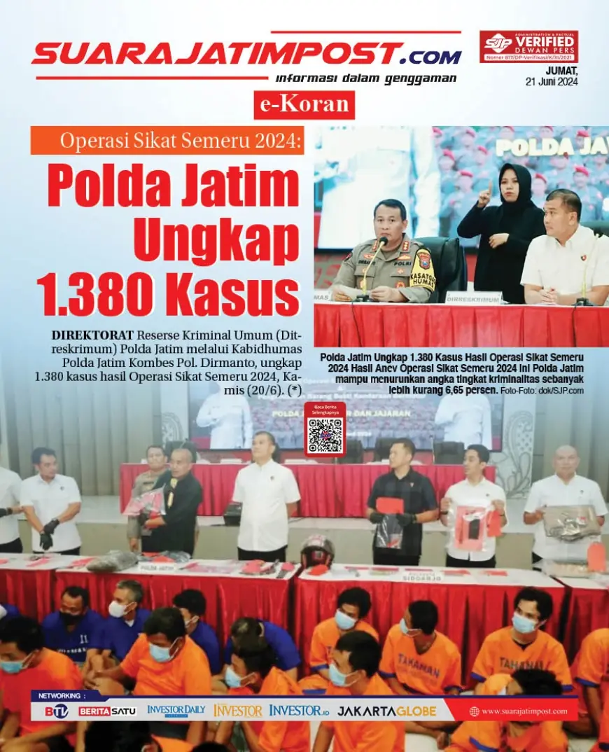 eKoran, Edisi Jumat, 21 Juni 2024