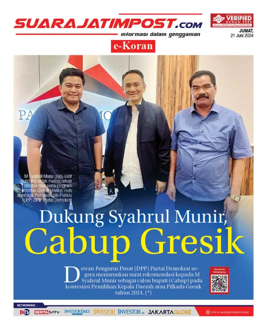 eKoran, Edisi Jumat, 21 Juni 2024