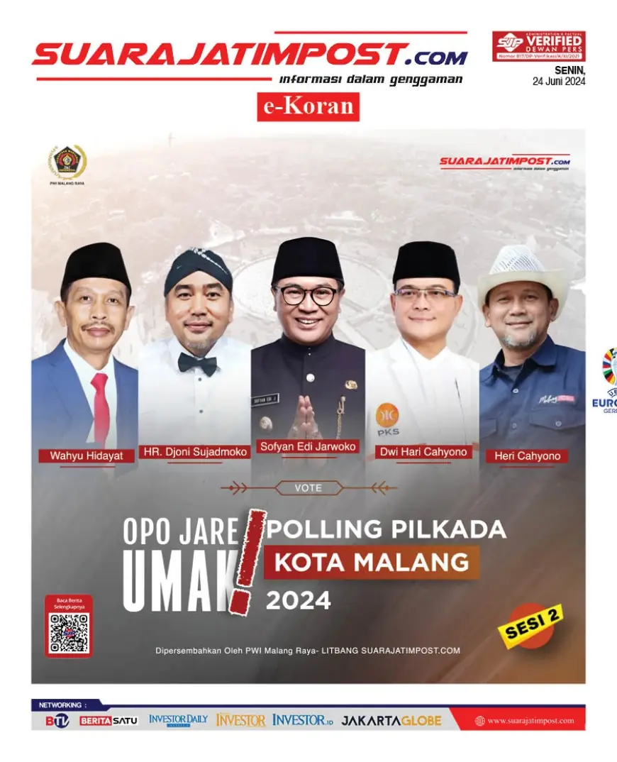 eKoran, Edisi Senin, 24 Juni 2024