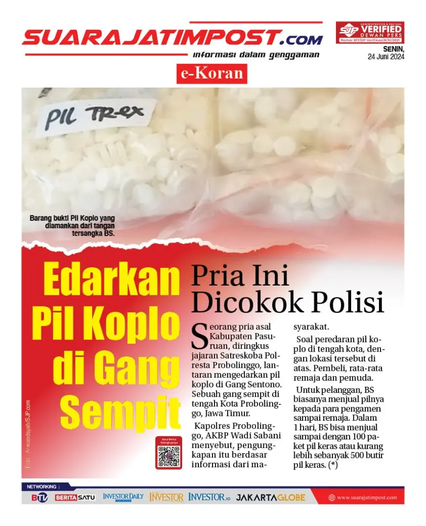 eKoran, Edisi Senin, 24 Juni 2024