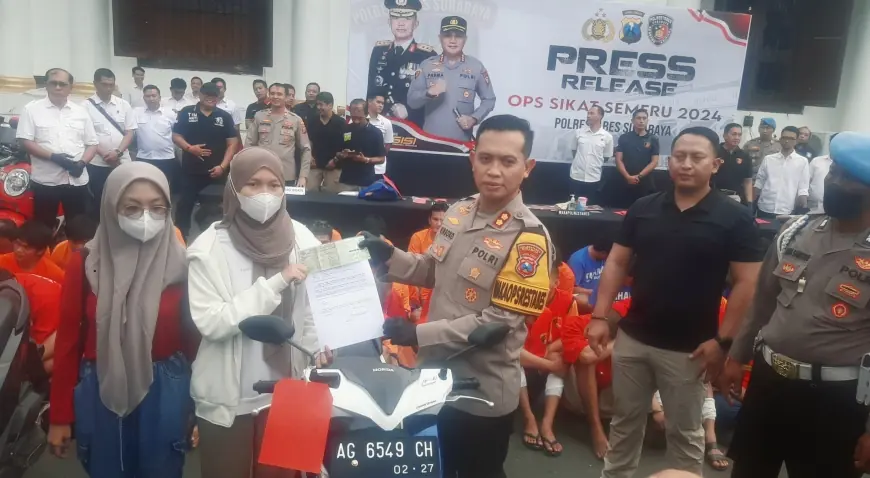 Operasi Sikat Semeru 2024, Polrestabes Surabaya Ungkap 405 Kasus