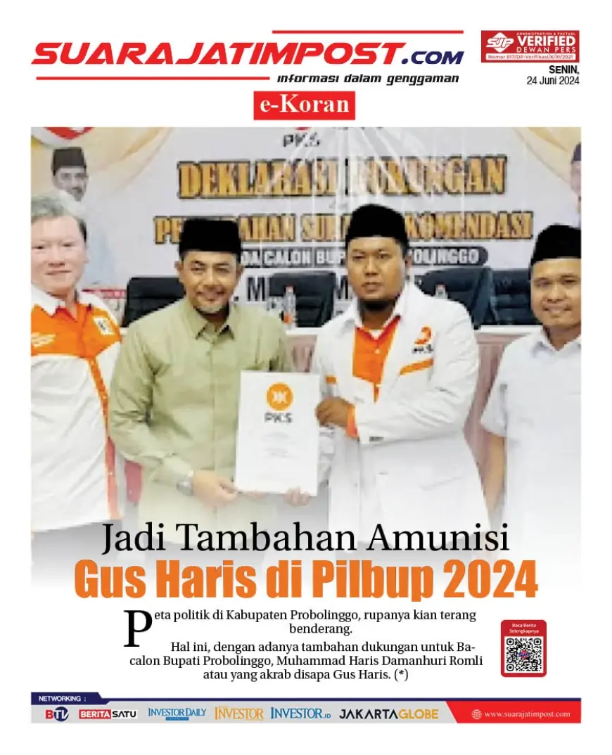 eKoran, Edisi Senin, 24 Juni 2024