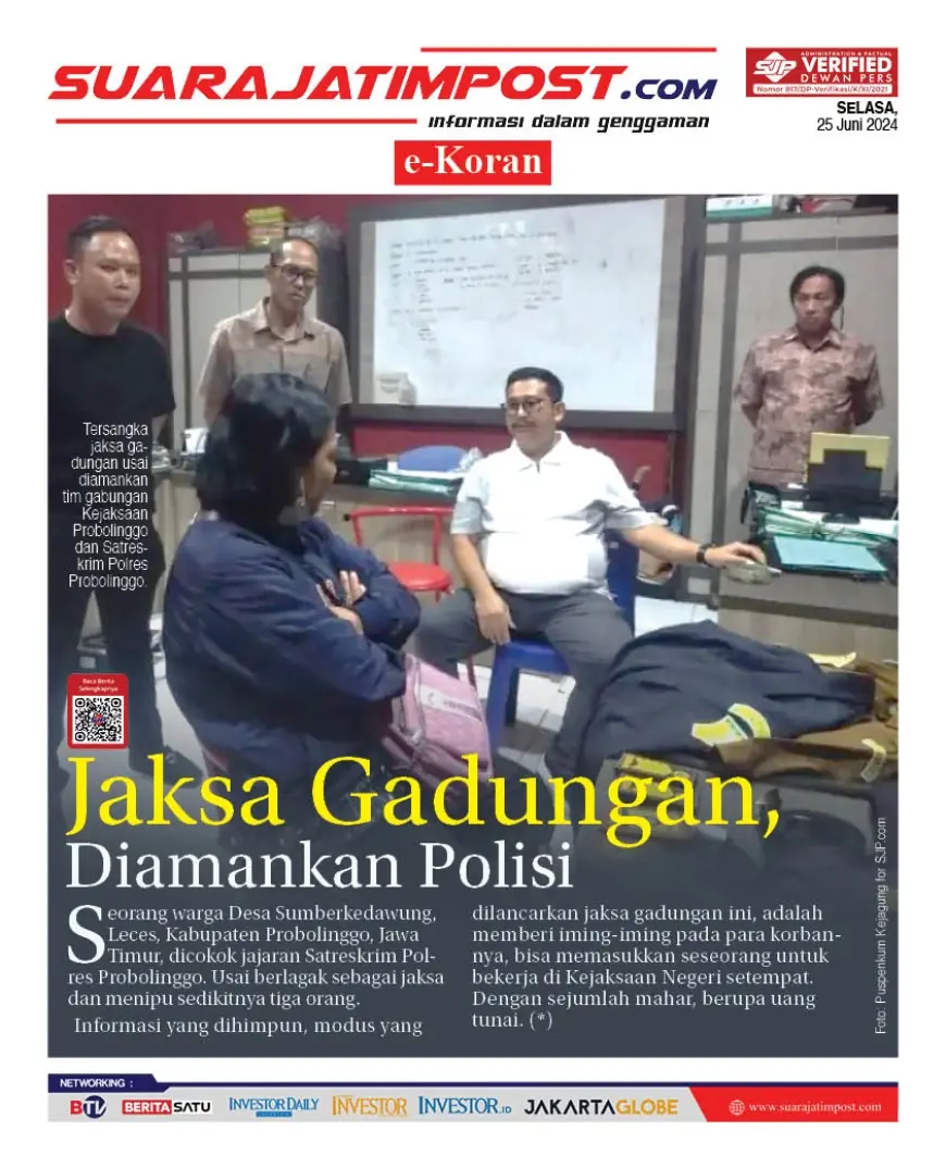 eKoran, Edisi Selasa, 25 Juni 2024