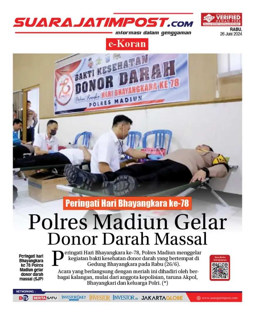 eKoran, Edisi Rabu, 26 Juni 2024