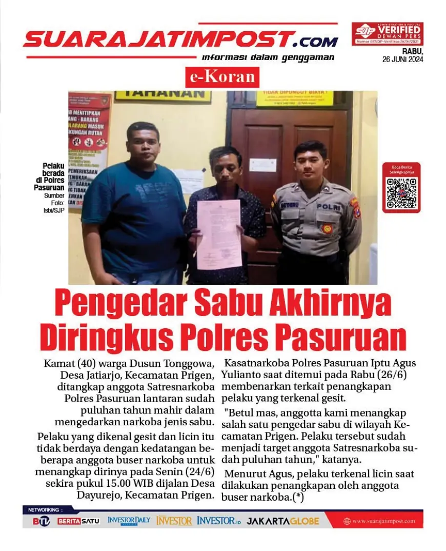 eKoran, Edisi Rabu, 26 Juni 2024