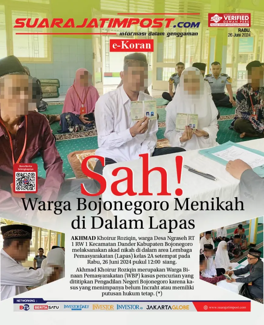 eKoran, Edisi Rabu, 26 Juni 2024