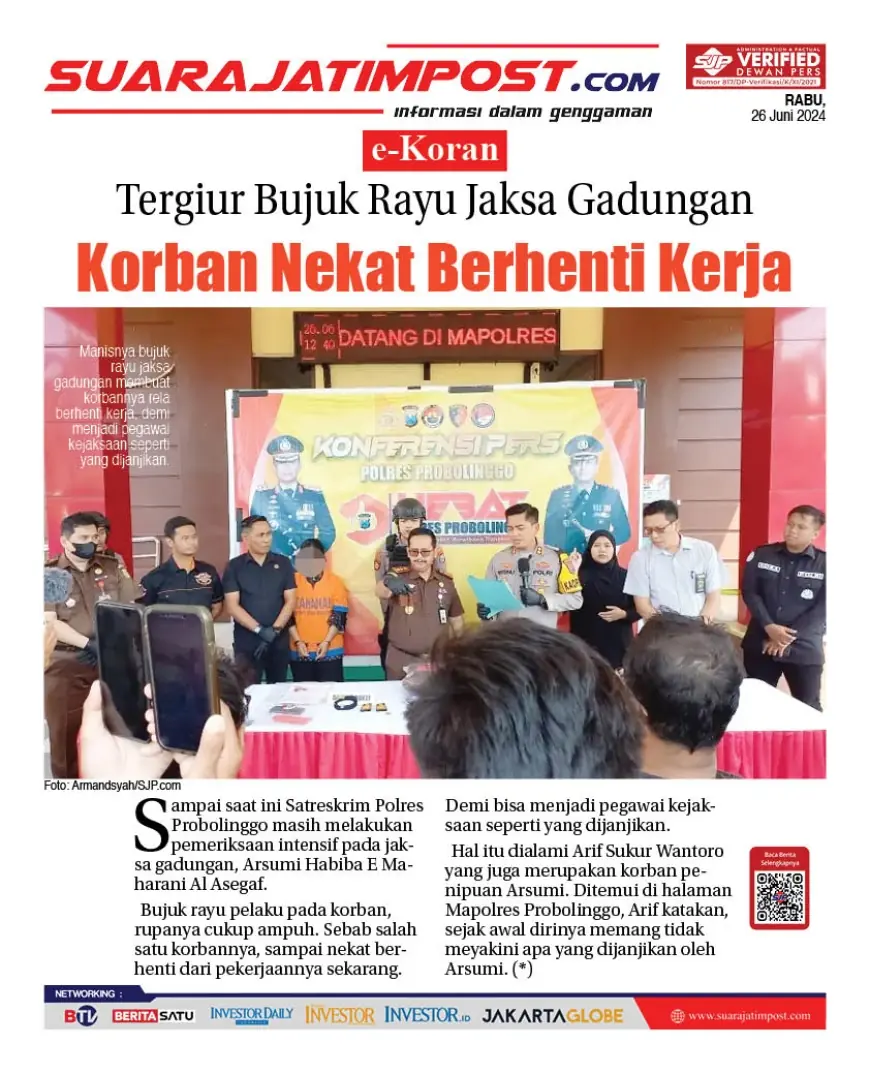 eKoran, Edisi Rabu, 26 Juni 2024