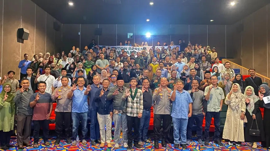 Ratusan Kader HMI dan KAHMI Semarakan Nobar Film Lafran Pane di Banyuwangi