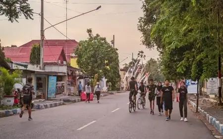 Tak Sekadar Olahraga, Slow Jogging Sore Hari Kini Jadi Tren Muda-mudi Probolinggo
