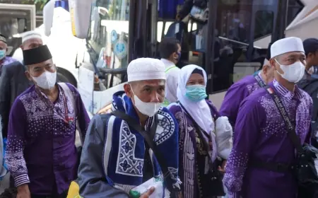 Hari ke-10 Fase Pemulangan Haji, 12.223 Jemaah Tiba di Debarkasi Surabaya