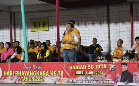 Turnamen Bola Voli Kapolres Nganjuk Cup 2024 Resmi Dibuka