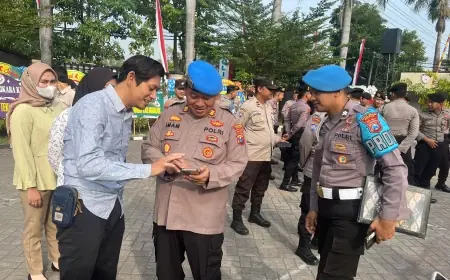 Cegah Judi Online di Tubuh Polres Nganjuk, Ponsel Anggota Polisi Dirazia