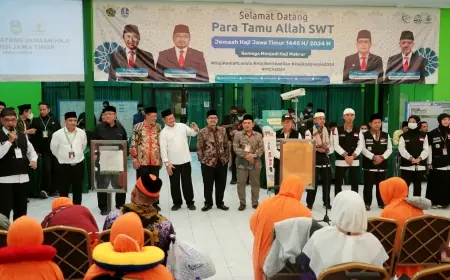 Musim Haji 2024: Kloter 46 Jemaah Haji Tandai Gelombang Pertama Debarkasi Surabaya Berakhir