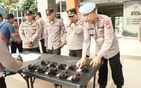 Polres Gresik Tak Akan Tolerir Anggota Salah Gunakan Senpi