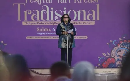 Pj Wali Kota Kediri Harapkan Festival Tari Kreasi Tradisional Jadi Wadah Pelestarian Seni Budaya Tradisional