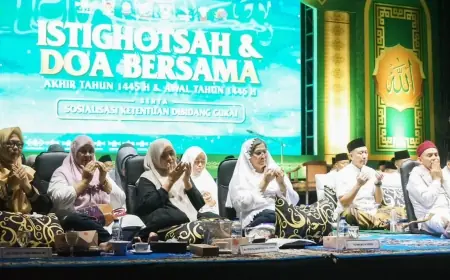 Pj Wali Kota Kediri Ikuti Doa Bersama Sambut Tahun Baru Islam 1446 H