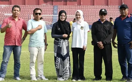 Vinanda Hadiri Pembukaan Liga Internal Persik, Ketua PSSI Kota Kediri : Tidak Ada Unsur Politik!!!