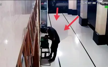 Terekam CCTV, Pencuri Kotak Amal Masjid Pakai Sepeda Angin Viral di Medsos
