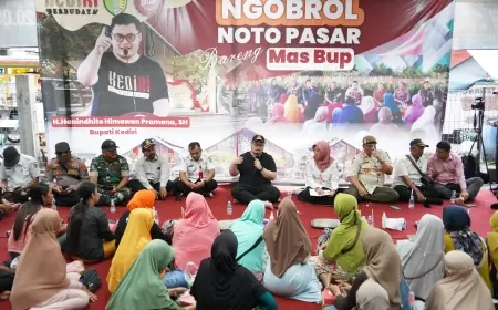 Relokasi Pasar Kandangan, Mas Dhito Ajak Dialog Pedagang