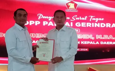 Pak Yes Resmi Peroleh Surat Tugas dari  DPP Gerindra, Percayakan Konsolidasi Strategi Kemenangan