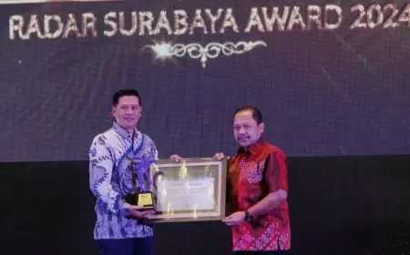 Bank Jatim Dinobatkan Sebagai BUMD Inovatif dan Ekspansif dalam Ajang Radar Surabaya Award 2024