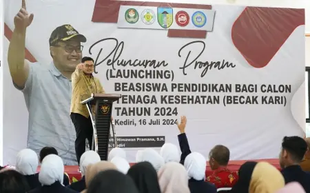Luncurkan Beasiswa Becak Kari, Mas Dhito Wujudkan Mimpi Warganya Sekolah Ilmu Kesehatan Gratis