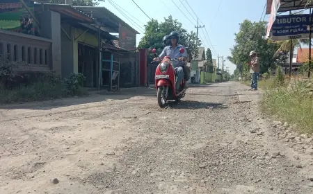 Gara-gara Mulai 2018 Jalan Jalur Kabupaten Tak Kunjung Diperbaiki, Kades Baujeng Sampai Didemo Warga