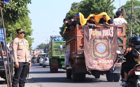 Kapolres Madiun Berikan Apresiasi Kegiatan Suran Agung PSHW Berjalan Lancar