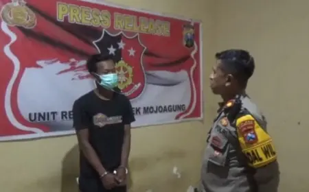 Tinggalkan Motor Saat Curi Kotak Amal Musala, Pencuri Diamankan Polsek Mojoagung Jombang