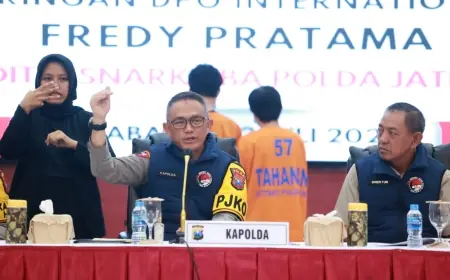 Polda Jatim Bongkar Sindikat Pengedar Narkoba Jaringan Internasional DPO Fredy Pratama, Dua Kurir Tertangkap !