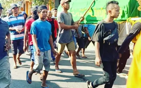 Heboh! Iring-iringan Pengantar Jenazah Ikut Pawai Budaya di Nganjuk, Begini Tanggapan Kades